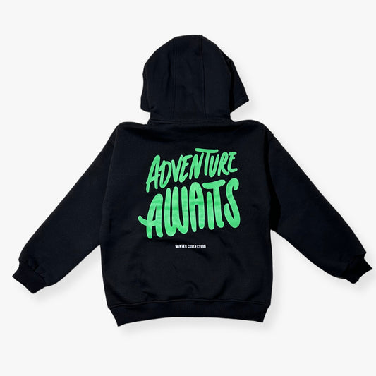 Adventure Awaits Hoodie "BLACK"