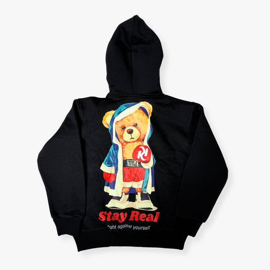 Stay Real Hoodie "BLACK"